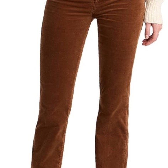 7 For All Mankind Lisha Velvet Caramel Jeans Slim Fit High Rise NWT - Picture 1 of 5